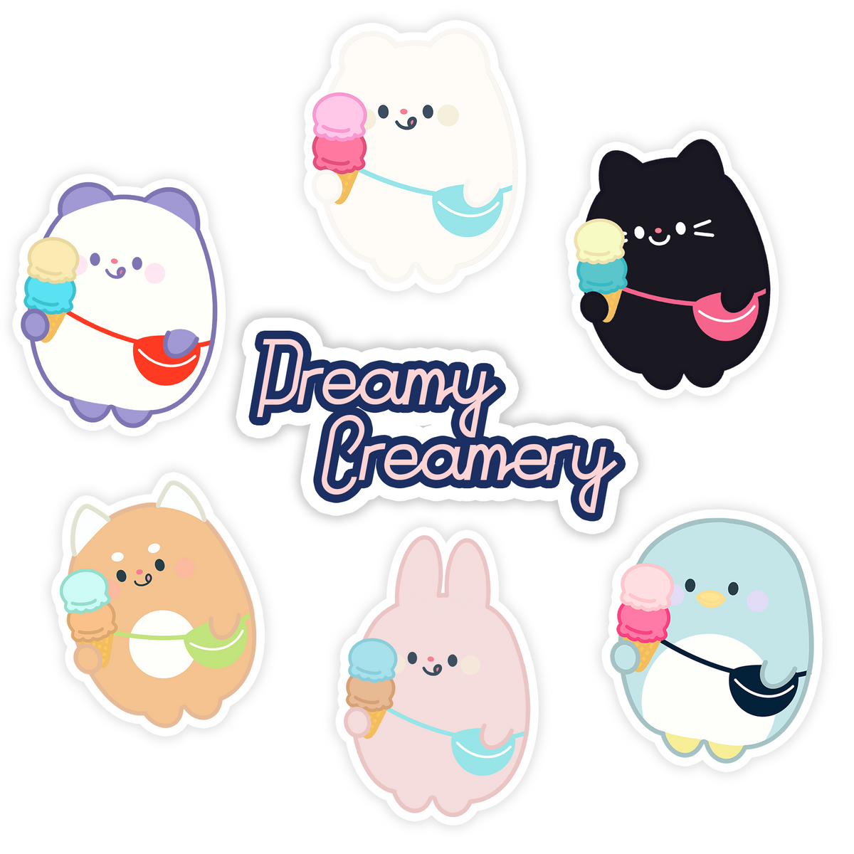 Dreamy Creamery Stickers